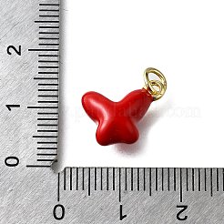 Латунные подвески из красной эмали&nbsp;KK-Z102-23G-03