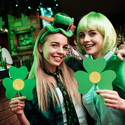 Самоклеящиеся наклейки с тиснением золотой фольгой DIY-WH0211-235