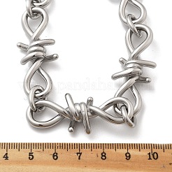 Ожерелья из колючей проволоки из нержавеющей стали 304 для женщин и мужчин NJEW-A043-04P