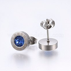 Серьги-гвоздики из нержавеющей стали 304&nbsp;EJEW-H362-10P-B