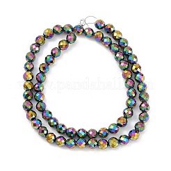 Гальванические нити из синтетических немагнитных гематитовых бусин G-H072-B01-01B