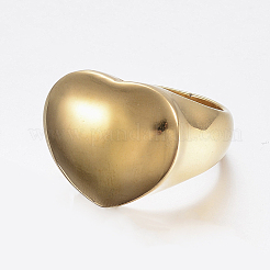 Ионное покрытие (ip) 304 нержавеющая сталь широкие кольца для пальцев&nbsp;RJEW-H125-42G-18mm