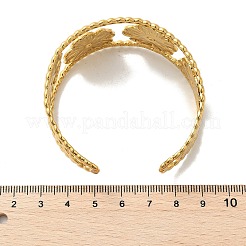 Браслеты-манжеты из нержавеющей стали 304 для женщин BJEW-Z096-04G