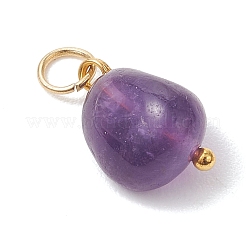 Подвески из натурального зеленого авантюрина&nbsp;PALLOY-JF04995