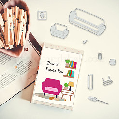 Углеродистая сталь разрезает трафареты DIY-WH0309-1544