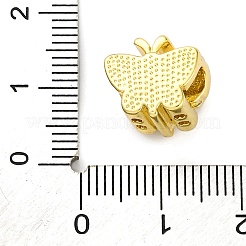 Реечное покрытие латунь микро паве кубический цирконий европейские бусины KK-Z081-14