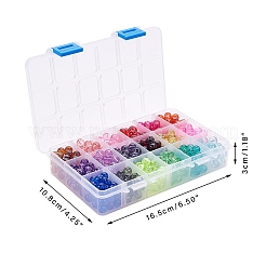 Строковые прозрачные стеклянные бусины GLAD-PH0001-02