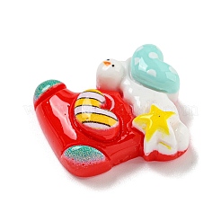 Рождественские кабошоны из непрозрачной смолы для декодирования RESI-U006-04C