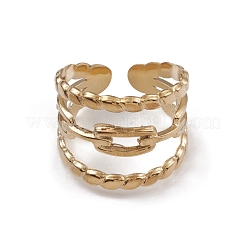 Ионное покрытие (ip) манжетные кольца из нержавеющей стали 304 RJEW-G285-39G