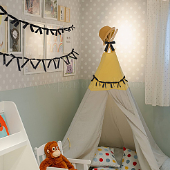 2 стиль баннеры с бантом из ткани&nbsp;AJEW-SP0002-70E