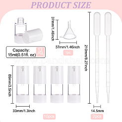 10 шт. пластиковый пустой многоразовый флакон для безвоздушного насоса CON-BC0006-93