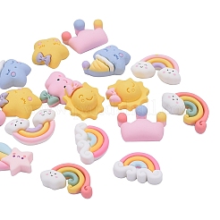 Кабошоны из непрозрачной смолы в 45 стилях RESI-CJ0001-140