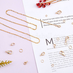 Латунные застежки-лобстеры и открытые кольца для прыжков&nbsp;KK-SC0001-41G