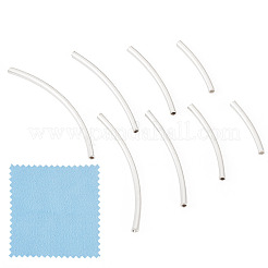 16 шт. 4 стиля 925 бусины-трубочки из стерлингового серебра STER-TA0001-41