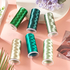 6 рулон велюровых ниток для вязания крючком 6 цветов&nbsp;AJEW-TA0002-76