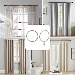 Железная драпировка скользящие кольца для проушин&nbsp;IFIN-SP0001-17B-P