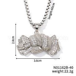 Милые мультяшные ожерелья с подвеской в виде конфет из латуни SE5090-2