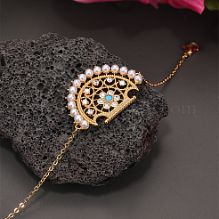 Браслеты из латуни с микропаве и фианитами для женщин ZT3909