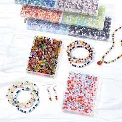 10 нить 5 цвета гальванические стеклянные бусины нити&nbsp;EGLA-YW0003-89A