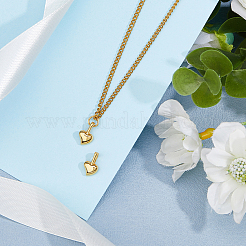 2 шт. 925 подвески в виде сердечек из стерлингового серебра STER-HS0001-06G