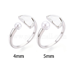 Полукруглая форма латунная оболочка манжета кольца настройки KK-T076-64P