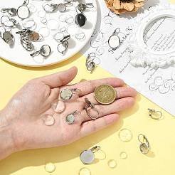 25 шт. 5 стиля сережек из нержавеющей стали 304 с застежкой-молнией STAS-FS0002-10