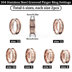 12 шт. 6 размера RJEW-SC0001-04