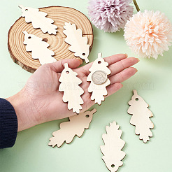 Неокрашенный деревянный большой кулон X-WOOD-TA0002-20