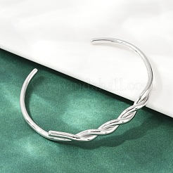 Браслеты-манжеты из нержавеющей стали 304 для женщин&nbsp;BJEW-F497-01P