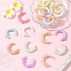 20 шт. непрозрачные акриловые бусины с УФ-покрытием&nbsp;PACR-YW0001-50