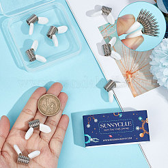 8 шт. 201 мини-пружинные зажимы для бусин из нержавеющей стали для изготовления бисерных украшений TOOL-SC0001-48