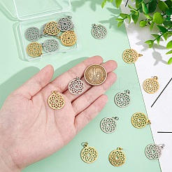 20 шт. подвески из нержавеющей стали 304 двух цветов STAS-UN0058-07