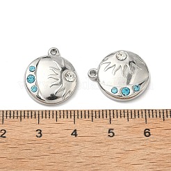 Подвески из нержавеющей стали 304 со стразами&nbsp;STAS-L308-06P