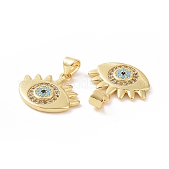 Латунные микро проложить кубического циркония подвески ZIRC-P106-01G