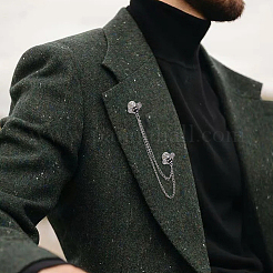 4 шт. броши из цинкового сплава с бахромой и стразами в виде пчелы JEWB-FH0002-33P