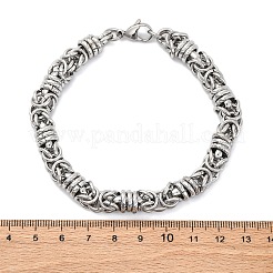 Браслеты-цепочки византийского типа из нержавеющей стали 304 для женщин и мужчин BJEW-R018-14P