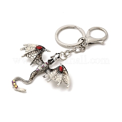 Брелки с подвеской из сплава дракона и стразами&nbsp;LS-KEYC-G065-01D