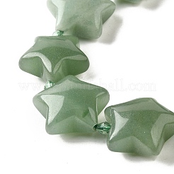 Естественный зеленый авантюрин бисер нитей&nbsp;G-U023-C01-02