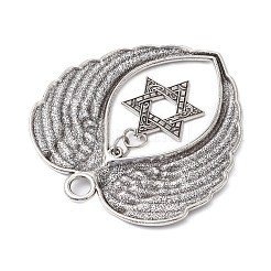 6 шт. 6 стиля крыла тибетский стиль сплав большие подвески HJEW-JM02311