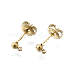 Фурнитура для сережек-гвоздиков из нержавеющей стали 304 STAS-H233-31G