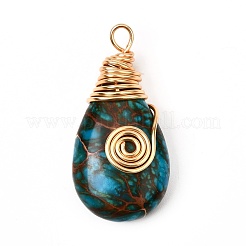 Кулоны из натуральной императорской яшмы PALLOY-JF00979