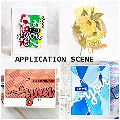 Углеродистая сталь разрезает трафареты DIY-I083-04P