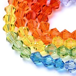 Прозрачный градиент цвета стеклянные бусины пряди&nbsp;GLAA-F131-01C-07