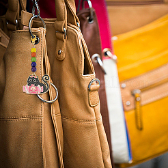 Хэллоуин тема сплава эмали кулон украшения HJEW-AN0001-02