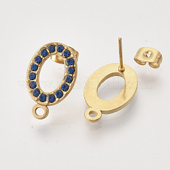 Фурнитура для сережек-гвоздиков из нержавеющей стали 304&nbsp;STAS-T052-03G-02