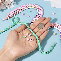 4 нить 4-х цветной полимерной глины ручной работы&nbsp;CLAY-TA0001-55