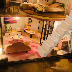 Деревянная лестница миниатюрные украшения&nbsp;AJEW-WH0270-907