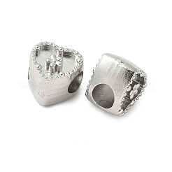 Европейские бусины из нержавеющей стали 304 STAS-D307-02B-P