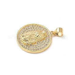 Латунные микро проложить кубического циркония подвески KK-D426-10G