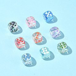 20шт УФ-покрытие прозрачные акриловые бусины&nbsp;OACR-FS0002-39